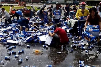 Xôn xao tin tài xế xe tải bị 'hôi bia' phải đền 400 triệu